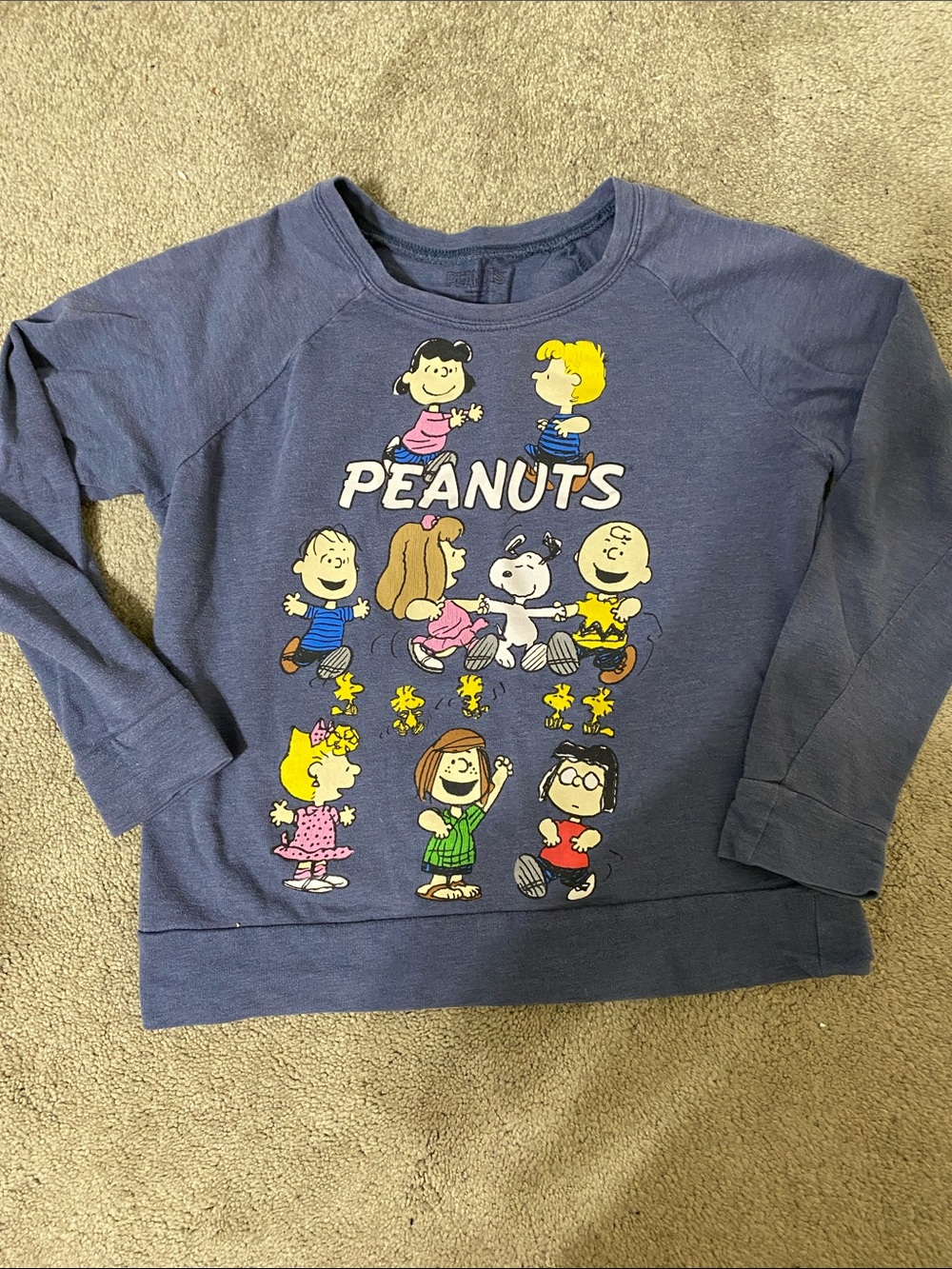 Peanuts Graphic Kids Sweatshirt - Navy Blue